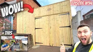 Installing a MASSIVE Privacy Gate & Starting Another DRIVEWAY! - This Week At D&J Projects #094