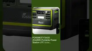 FOSSiBOT F2400 2048Wh Portable Power Station LFP, Solar Generator for Backup