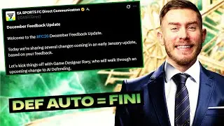THE PATCH THAT WILL SAVE FC 26 🤔 (or not...) AUTO DEFENSIVE UPDATE COMING SOON
