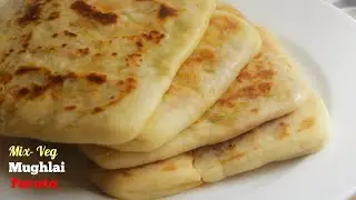 MUGHLAI VEG PARATA|Parata Recipe|ముగలాయ్ వెజ్ పరాట|లంచ్ బాక్సులకి పర్ఫెక్ట్ పరోటా|VismaiFood