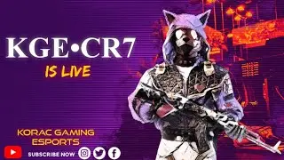 KGE&bull;CR7 IS LIVE | B2R CUSTOM GAMEPLAY | PUBG SCRIM LIVE