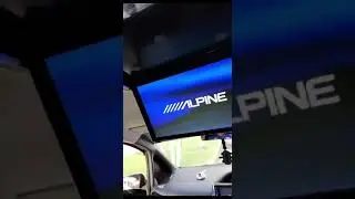 Car roof TV alpine