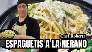 😱 PLATO GOURMET con Solo 4 Ingredientes! PASTA A LA NERANO 🥒🇮🇹 - Receta de Chef Roberta