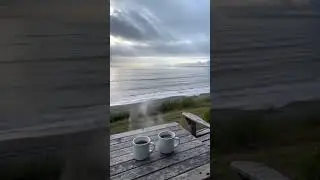 Tea, Silence & The Sound of the Sea 🌊☕  Peaceful Ocean Morning - Outside The Screen
