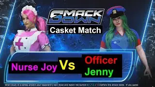 Матч в гробу между офицером Дженни и медсестрой Джой в WWE 2K25 #wwe2k25 #officerjenny #nursejoy ...