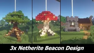 MINECRAFT: 3x Netherite Beacon Design (Archicraft Tutorial) ✨