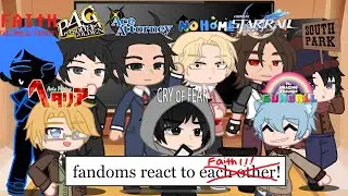fandoms react to: faith: the unholy trinity (JOHN WARD) 3/9 | gacha club