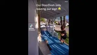 delivery lady encounters dangerous dogs & uses her brain | #doordash #doordashdriver #fooddelivery