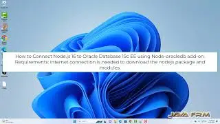 How to connect Node.js 16 LTS to Oracle Database 19c EE using node-oracledb