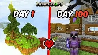 I Survived 100 Days in Minecraft Skyblock &ndash; Bangla Edition!