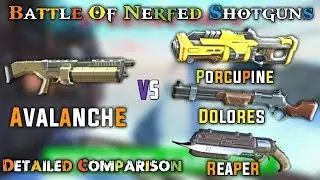 Avalanche Vs Porcupine Dolores Reaper l Battle Of Nerfed Shotguns ll Guns Of Boom