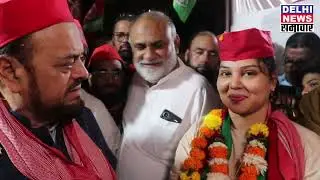 Abu Azmi attends office inauguration of Samajwadi Party candidate Zara Khan for Ward No. 61