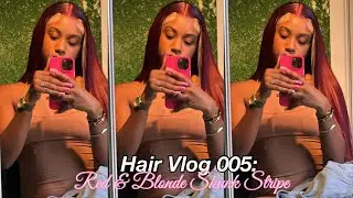 HAIR VLOG 005: 99j Skunk Stripe Wig Install | ISEE HAIR