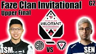 TSM vs Sentinels game 2 - Upper Bracket Finals | Faze Clan Valorant Invitational
