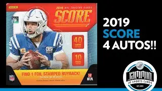 2019 Panini Score Football Hobby Box Opening | 4 Autos!!