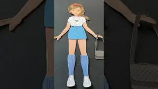 Beautiful paper doll clothes- DIY.#shorts #paperdoll #draw #art #paperdolls #diypapersdoll #tutorial