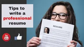 How to write a resume | Resume template | Resume format for freshers
