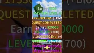 I REACHED LVL 700 FOR SECOND SEA #bloxfruits #secondsea #roblox