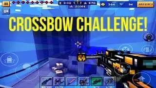 USING THE CROSSBOWS FOR THE FIRST TIME! CROSSBOW CHALLENGE !! - Pixel Gun 3D