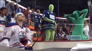 Canucks Green Men give it to Jordan Eberle (reupload)