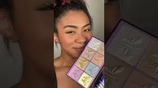 Trying viral UCANBE highlighter palette and review