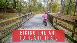 Biking the Art to Heart Trail, Raleigh NC