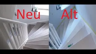 Treppensanierung Treppen verkleiden Vinyl Anleitung Treppenrenovierung