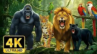 🌿 4K Animal Kingdom 🌍 Tranquil Wildlife Exploration with Calming Music.