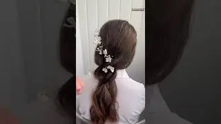 Bridal hair vine, Extra long hair vine💕😘#bridelhairstyle #viralshortvideo