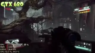 Gameplay Crysis 3 GTX 6Museum on GTX 680 Driver 310.90whql (FPS ON) 80 Multiplayer E3 Crash Site -