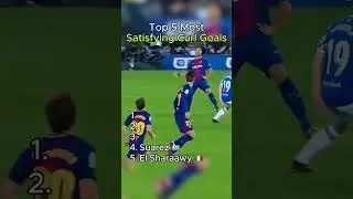 Top 5 Most satisfying Curl Goals #epl #football