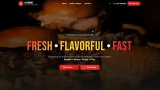 OZ Cuisine Islamabad | Modern Restaurant Website & Online Food Ordering System Showcase #OZCUISINE