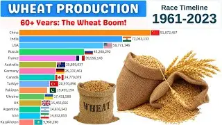 Largest Wheat Production by Countries (1961&ndash;2023) | Top Wheat Producing Nations