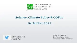 Science, Climate Policy & COP