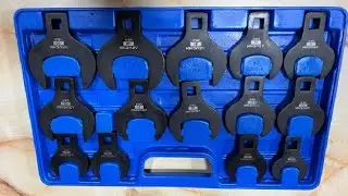 ARUCMIN 14 Piece Jumbo Crowfoot Wrench Set Review, Heavy duty! Great set