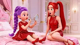 😱 OMG!💄 Baby Rumi Copies Mira Look for Her First Makeup | KPop Demon Hunters