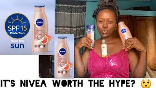 Nivea radiant and even glow lotion review combo with disaar body oil gel, oil @nivea