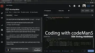 CodeWars JavaScript Solution: ES6 String Addition (8 kyu) - Master the Kata!