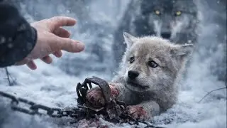 Animal Rescue: A Trapped Wolf Cub Begs, A Stranger Helps #animalrescue