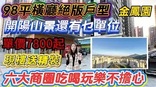 98平橫廳絕版戶型【金鳳園】單價7800起🔥現樓送精裝✅六大商圈吃喝玩樂不擔心‼️開陽山景還有乜單位？#惠州房產 #惠州筍盤 #惠州樓盤 #惠州惠陽 #惠州退休生活 #惠州樓市 #惠州高鐵 #退休 