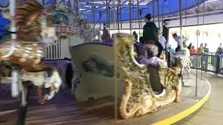 09-05-2021 Carousel at Rye Playland with band organ playing.