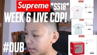 SUPREME WEEK 6 SS18 LIVE COP! (MANUAL CHECKOUT W!)