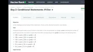 Day 2 Conditional Statements If Else | 10 Days of JavaScript | HackerRank