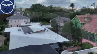 Gaco 100% Silicone roofing flat roof. Garden District New Orleans, LA.