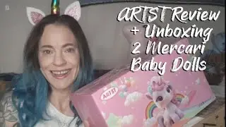 🦄🌈 Amazon Baby Doll Unicorn Set Review @ARTST_Official 📦2 Reborn Doll Box Openings #mercari #newdoll