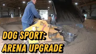 How to Fix a Dusty Pole Barn Floor for Dog Sports | Mason Sand Installation