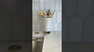 Self-Draining Utensil Holder for Kitchen Counter | Cutlery Organizer