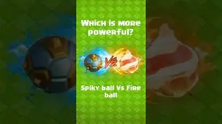 Spiky ball Vs Fireball epic equipment | Clash of Clans | #shorts #CoC #shortsfeed