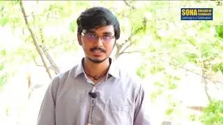 Feedback about Sona Student Speaker Forum by Mr.C. Sivaraman, IIIrd Year IT , Sona College