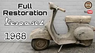 Full Restoration old Vespa 50L Scooter  - Full Timelapse
